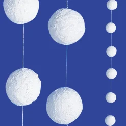 Cadena De Bolas De Nieve, Longitud 270 Cm, Ø 6 Cm