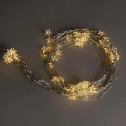 Cadena De Luces De Estrella De Micro LED Con Luz Cálida Que Funciona Con Pilas 80 Cm
