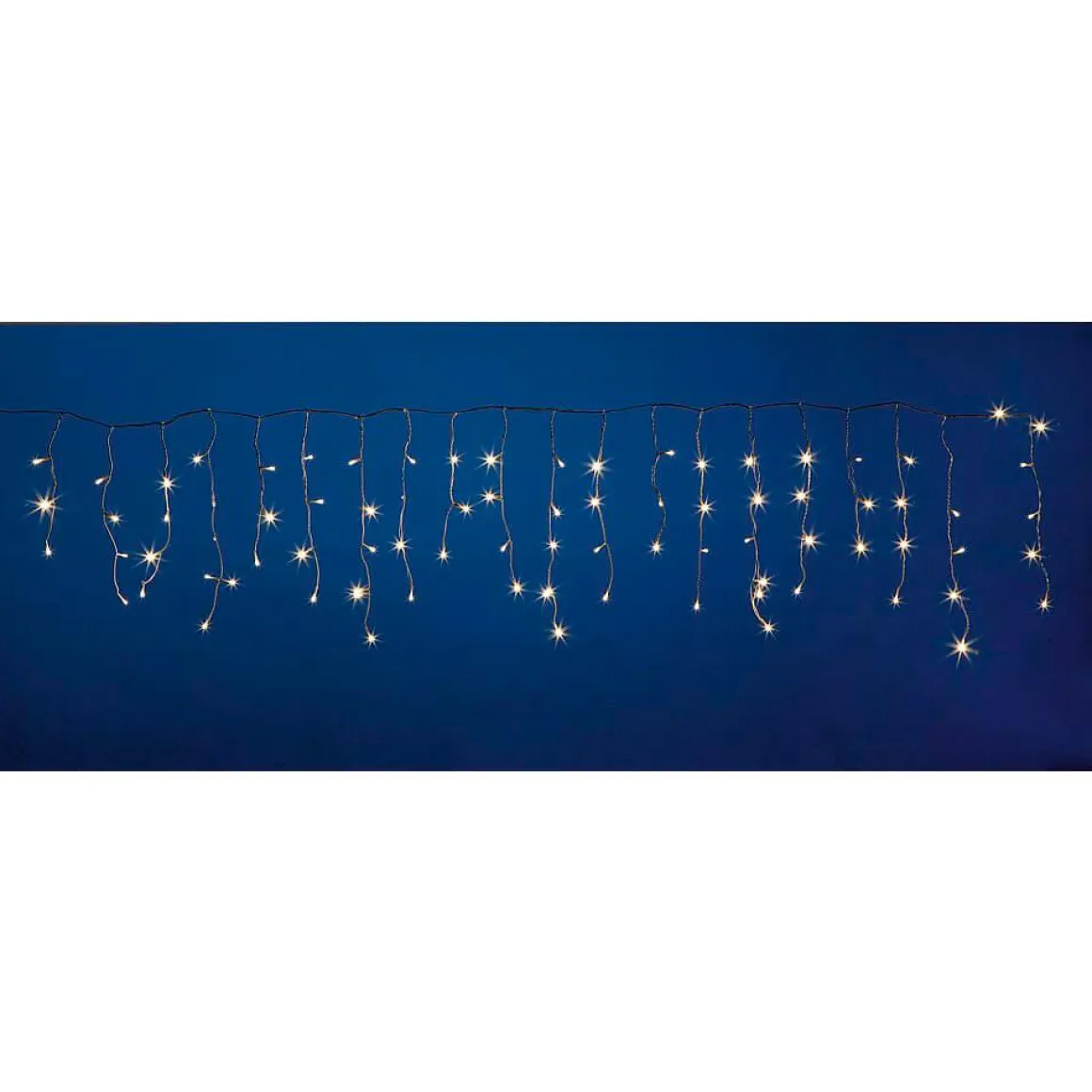 Cadena De Luces De Granizo De Luz LED 24 V Para Interiores, Luz LED Cálida, Cable De PVC Blanco, 200 X 100 Cm