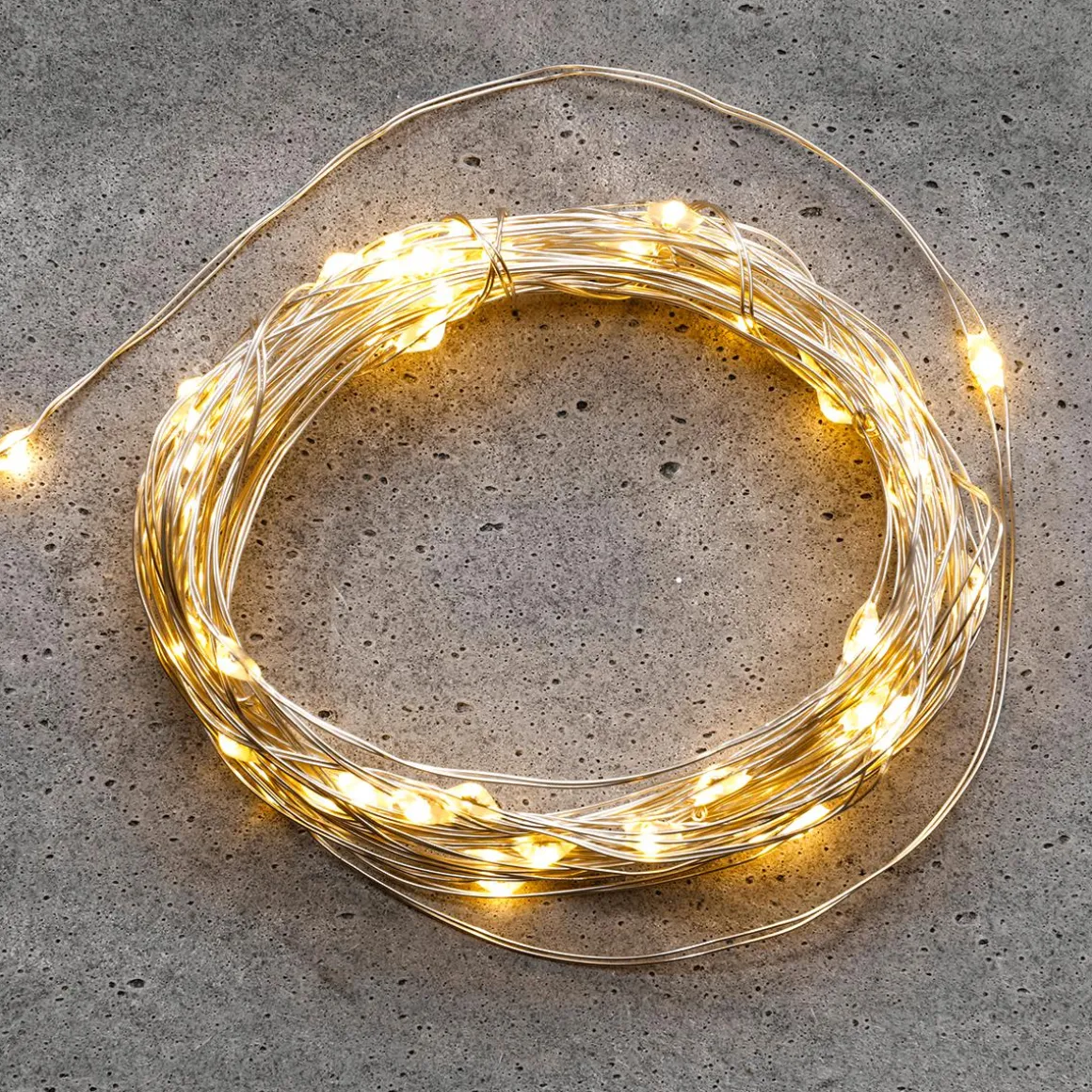 Cadena De Luces LED Con Alambre Con Baterías Para Exteriores, 100 LED, 10 M