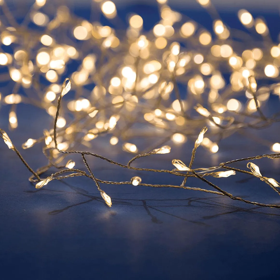 Cadena De Luces LED Con Alambre Fuegos Artificiales Para Exteriores, 240 LED, 6 M