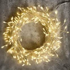Cadena De Luces LED Con Alambre Fuegos Artificiales Para Exteriores, 240 LED, 6 M