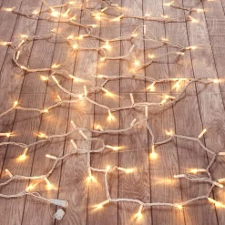 Cadena De Luces LED De Acoplamiento Para Exteriores IP67, 10 M Sin Cable De Alimentación, Blanco