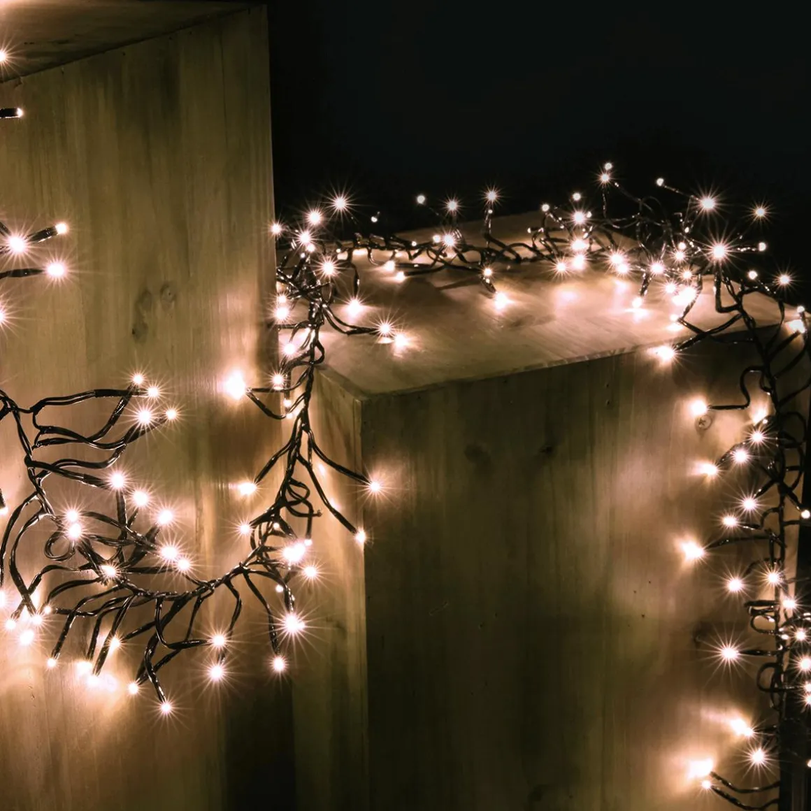 Cadena De Luces LED Intermitentes Con Temporizador Para Exteriores, 6 M