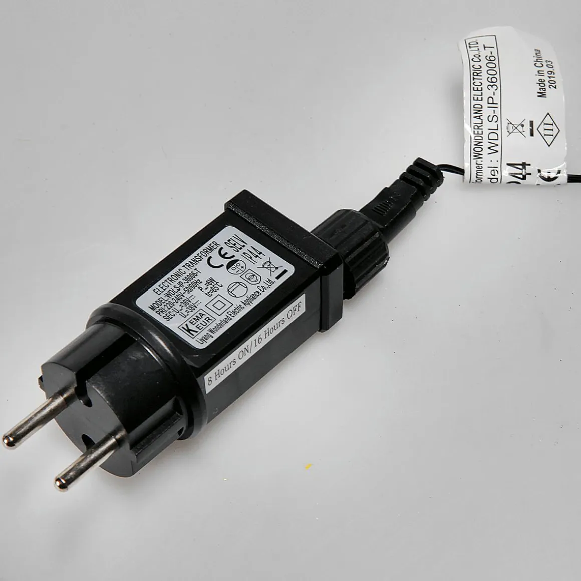 Cadena De Luces LED Intermitentes Con Temporizador Para Exteriores, 10 M
