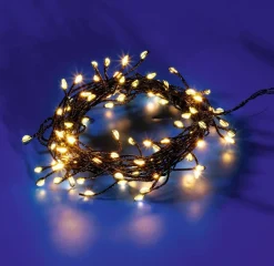 Cadena De Luces LED Twinkle Para Exterior, 10 M, Negra
