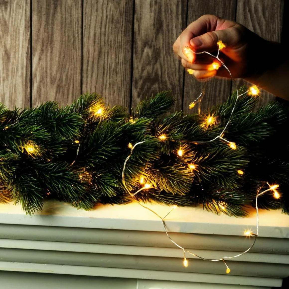 Cadena De Luces LED Twinkle Para Exterior, 10 M, Plata