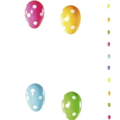 Cadena Decorativa Con Huevos De Pascua Con Puntos 160 Cm