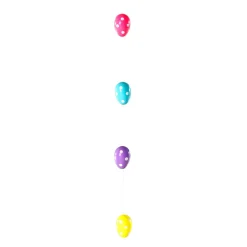 Cadena Decorativa Con Huevos De Pascua Con Puntos 160 Cm
