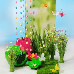 Cadena Decorativa Con Huevos De Pascua Con Puntos 160 Cm
