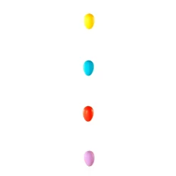 Cadena Decorativa Con Huevos De Pascua Coloridos Uni 160 Cm