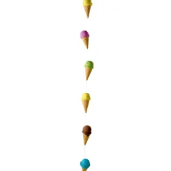 Cadena Decorativa De Helados De Cucurucho Alimento De Imitación 220 Cm