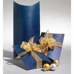 Caja De Almohadas De 24 Cm De Largo, Azul