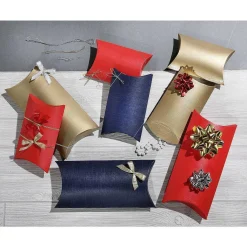 Caja De Almohadas De 24 Cm De Largo, Roja, 10 Piezas