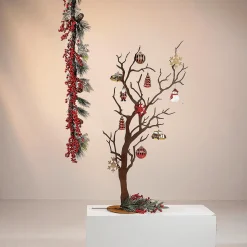 Caja De Colgantes De Navidad Rojo 25 Piezas 8 Cm Ø