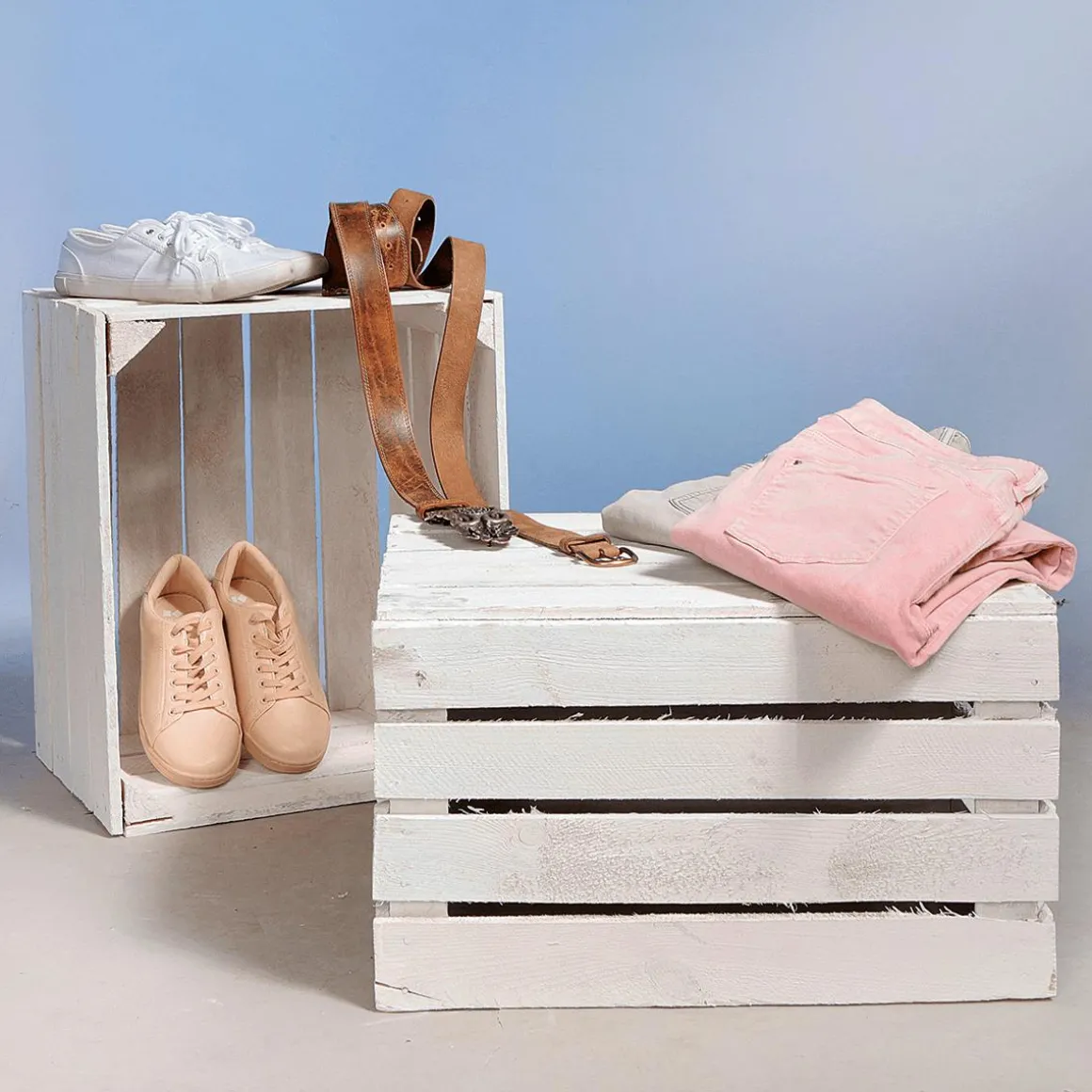 Caja De Madera Vintage Longitud 50 Cm