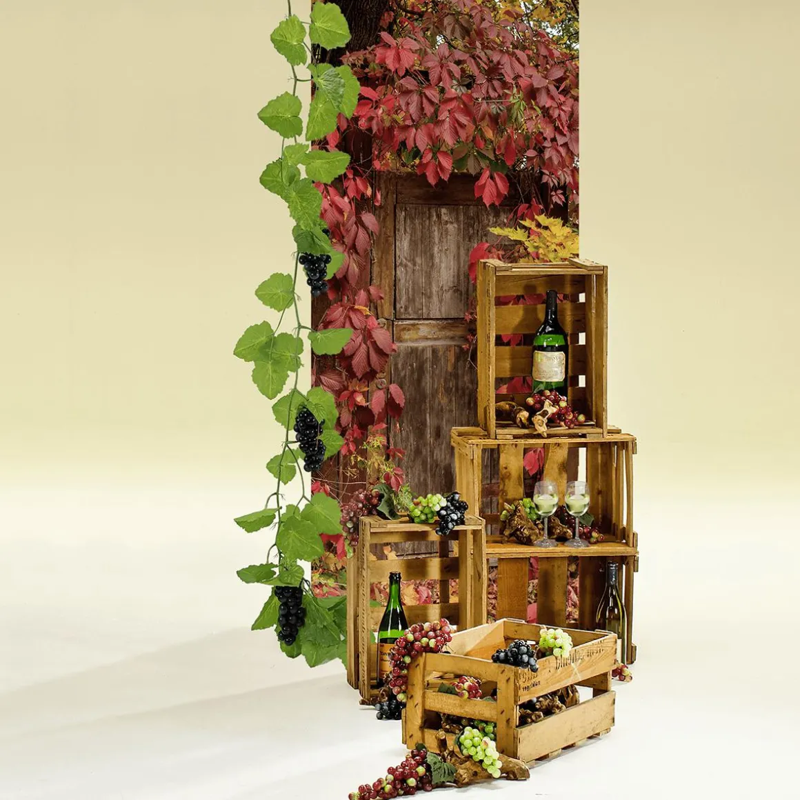 Caja De Vinos Original Longitud 46 Cm
