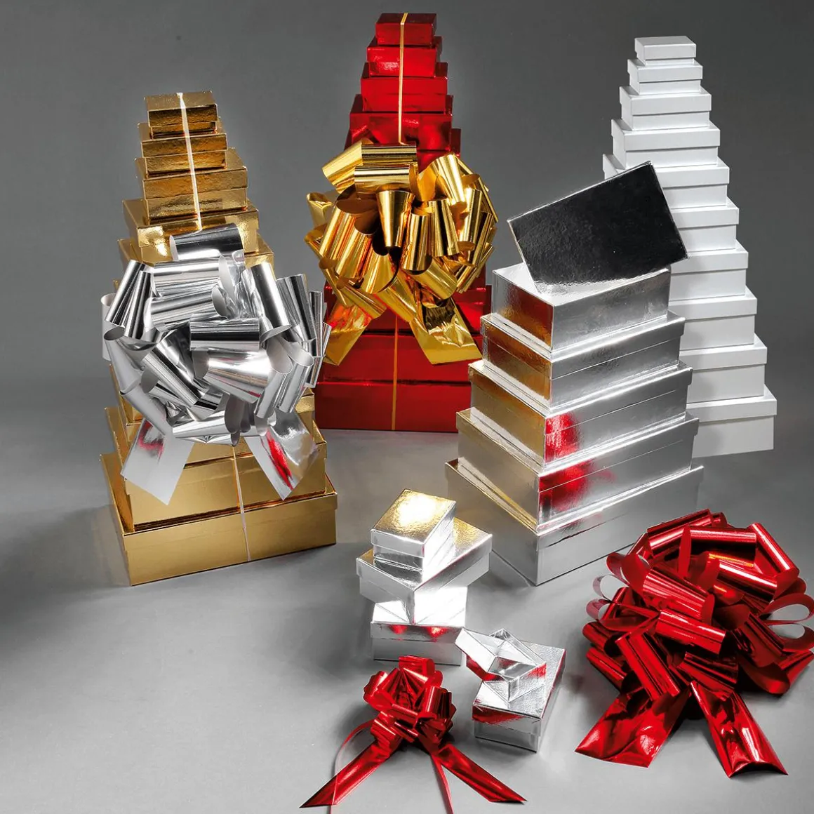 Cajas De Cartón De Regalo, Color Rojo, 10 Pz.