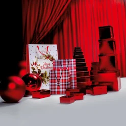 Cajas De Cartón De Regalo, Color Rojo, 4 Pz.