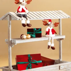 Cajas De Cartón De Regalo Metálicas, Rojas, 5 Piezas