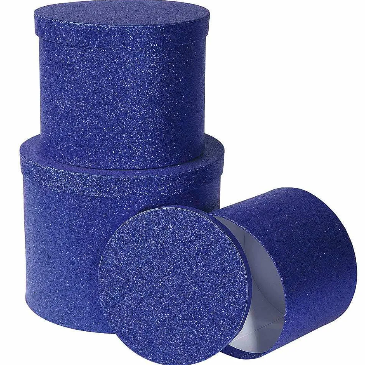 Cajas De Cartón De Regalo Azul, 3 Piezas