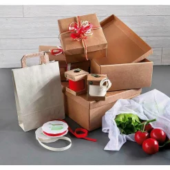 Cajas De Cartón De Regalo Marrón 24 X 22 X 9,5 Cm 10 Piezas