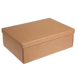 Cajas De Cartón De Regalo Marrón 45,5 X 32 X 15 Cm 10 Piezas
