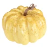 Calabaza Decorativa De 13 Cm De Altura Y 17 Cm De Diámetro De Poliespuma