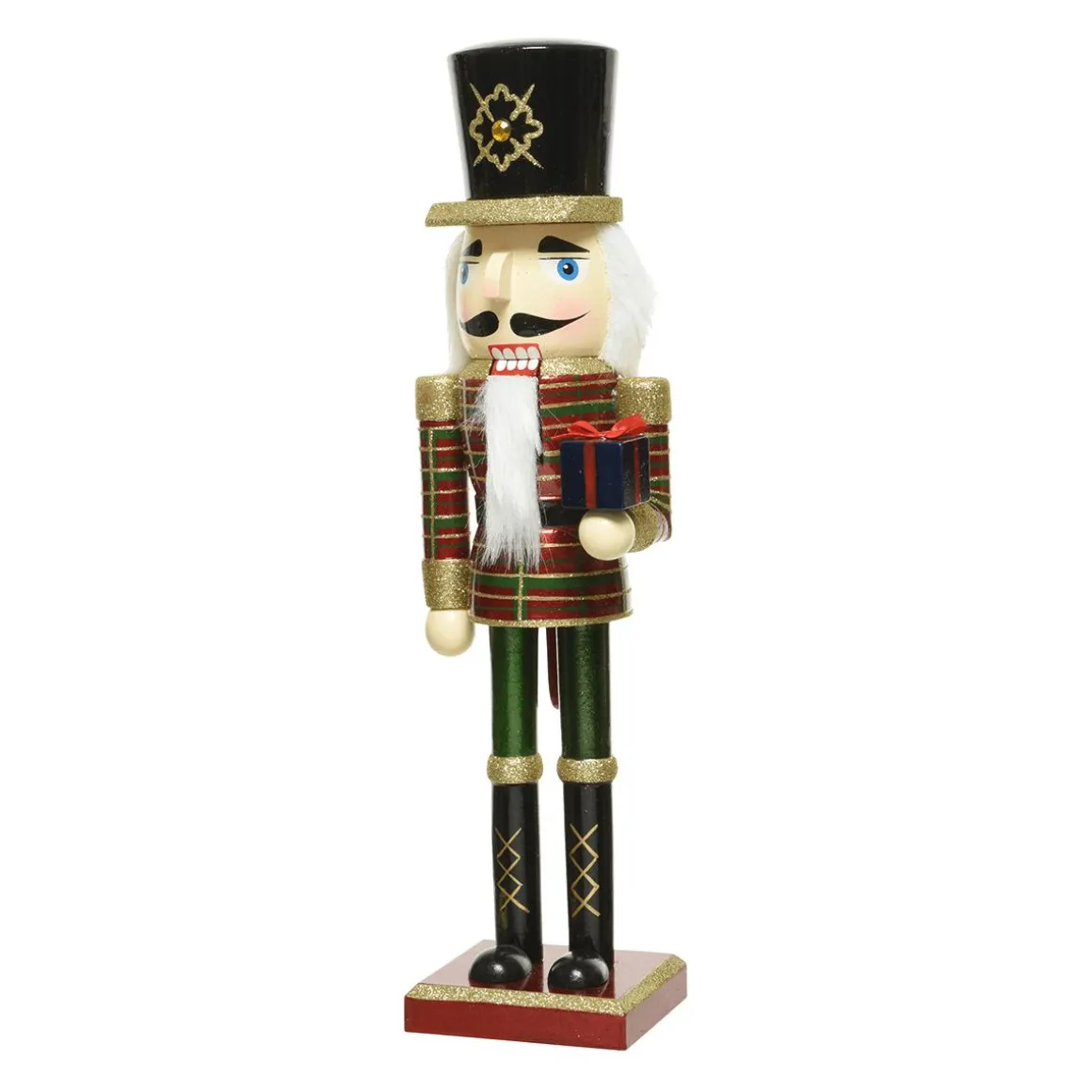 Cascanueces Con Regalo De Madera 38 Cm