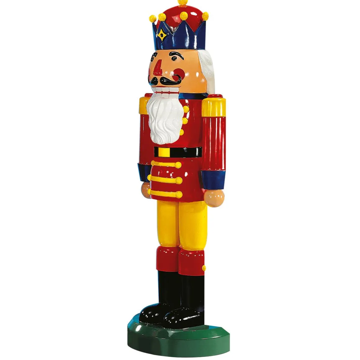 Cascanueces Rey Semiplástico 185 Cm, Rojo-amarillo-azul