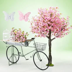 Cerezo Artificial En Flor, 220 Cm, Rosa