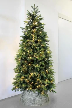 Cesta De Mimbre Anular Para árbol De Navidad, Ø 57 Cm