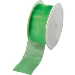 Cinta De Chifón, Anchura 38 Mm, Color Verde Primavera