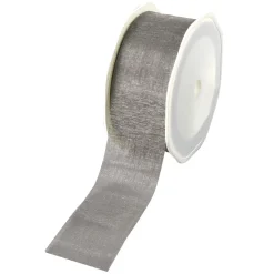 Cinta De Chifón, Anchura De 38 Mm, Color Plata