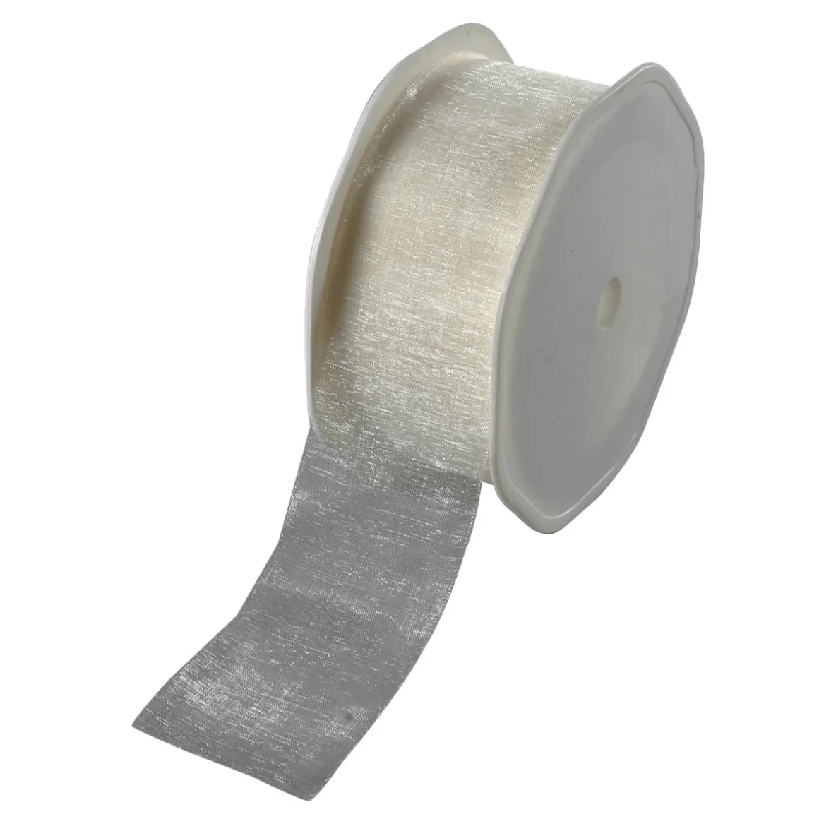 Cinta De Chifón, Anchura De 38 Mm, Color Blanco Perla