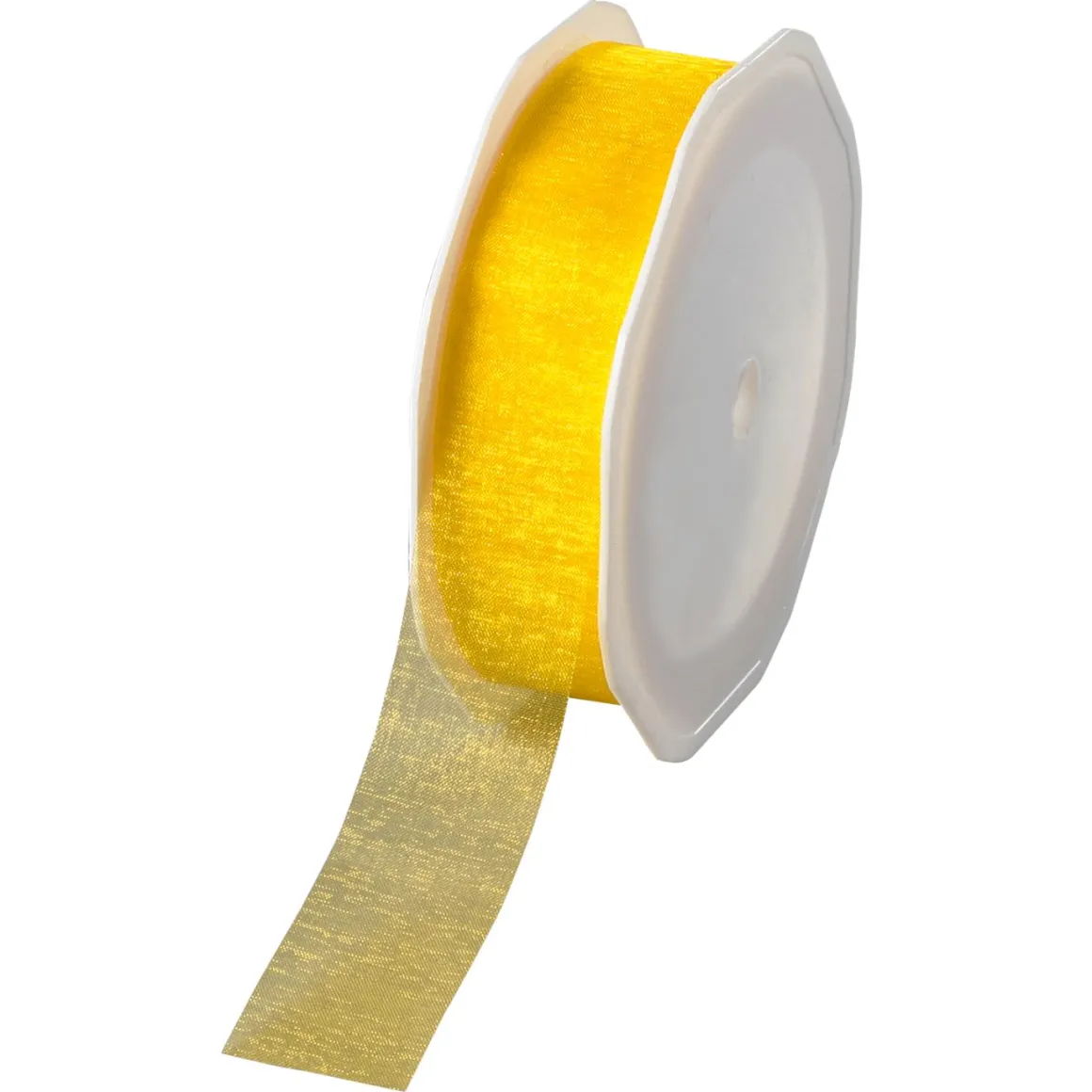 Cinta De Chifón, Color Amarillo, Anchura 25 Mm