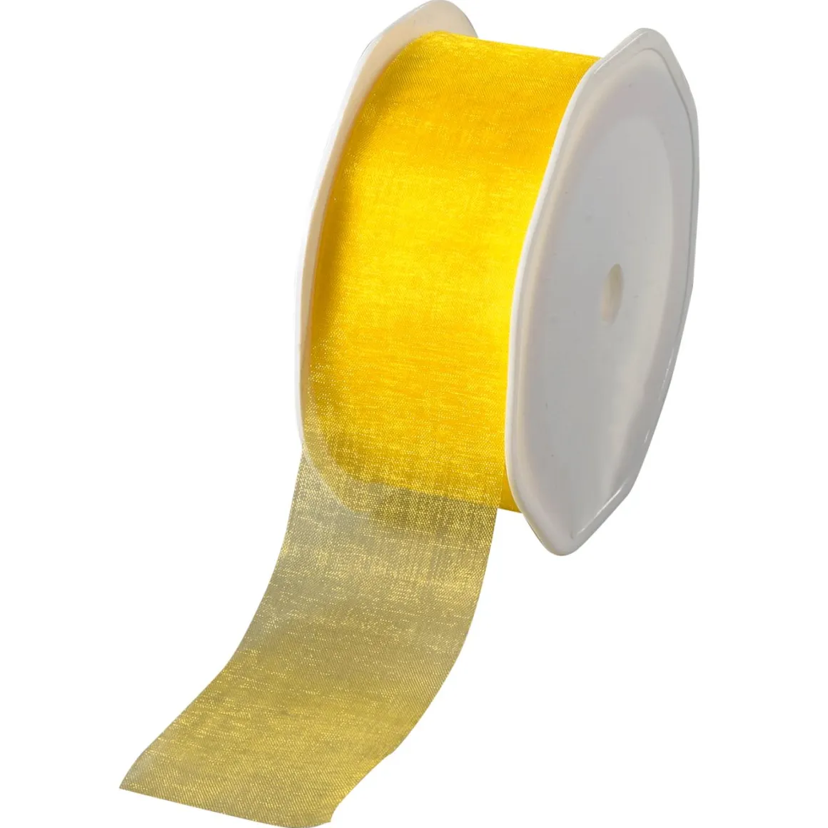Cinta De Chifón, Color Amarillo, Anchura 38 Mm