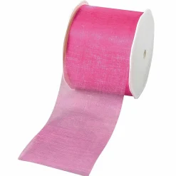 Cinta De Chifón, Color Fucsia, Anchura 70 Mm