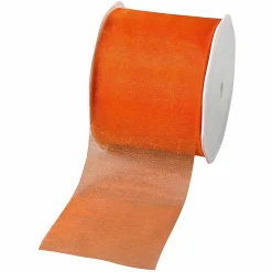 Cinta De Chifón, Color Naranja, Anchura 70 Mm