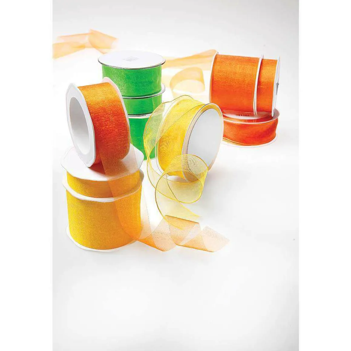 Cinta De Chifón, Color Naranja, Anchura 38 Mm