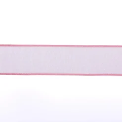 Cinta De Chifón Con Alambre, Color Fucsia, Anchura: 40 Mm