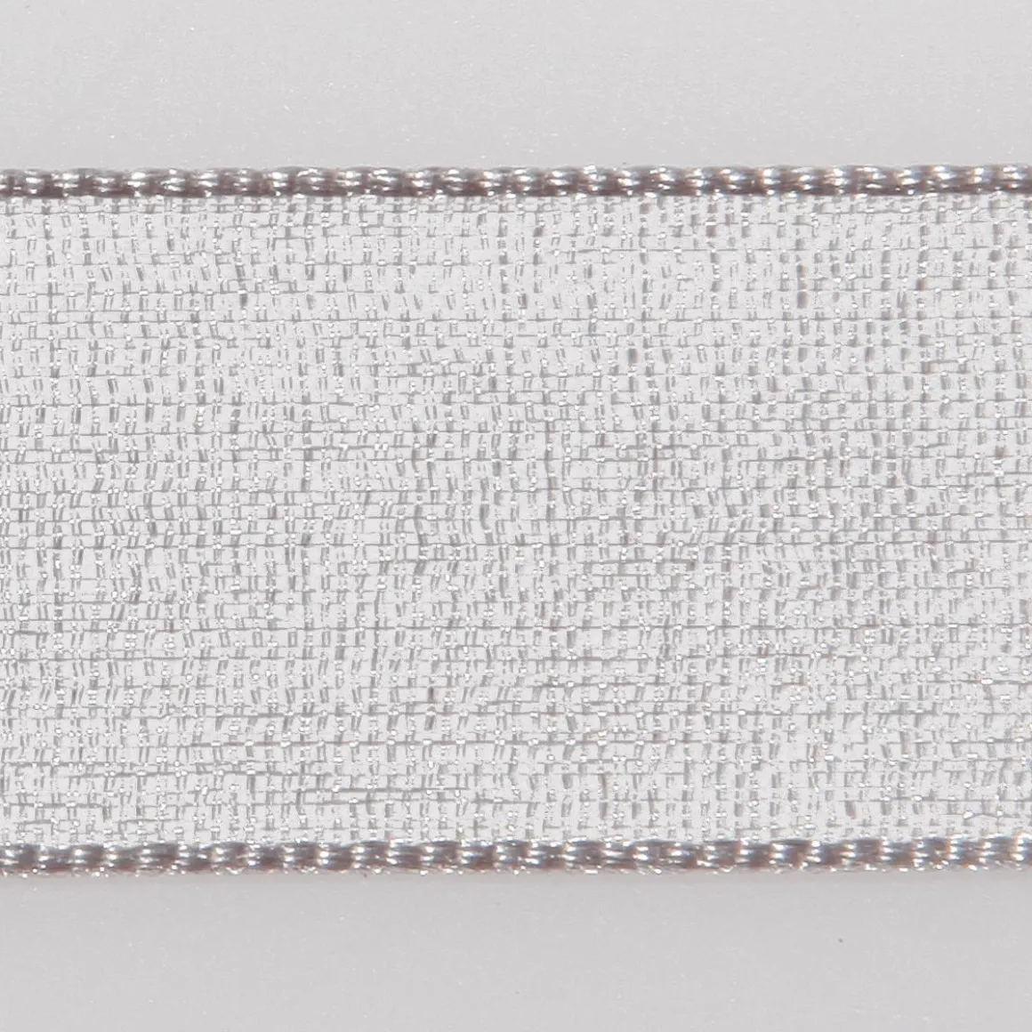 Cinta De Gasa Con Orillo 6mm X 50m Plata