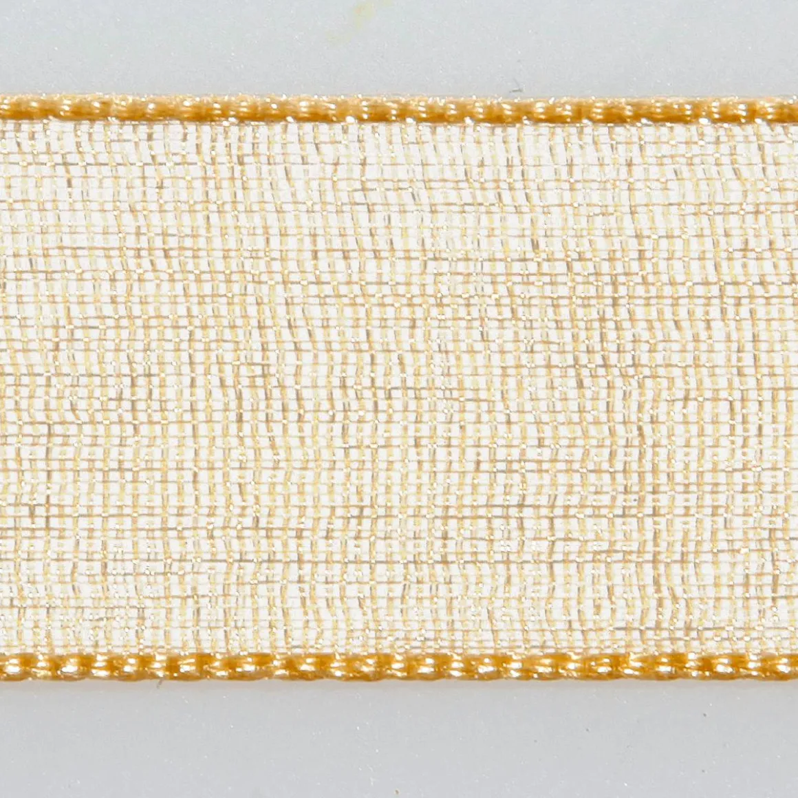 Cinta De Gasa Con Orillo 15mm X 50m Oro