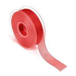 Cinta De Gasa Con Orillo 25mm X 50m Rojo