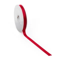 Cinta De Raso, 10 Mm X 25m Rojo