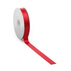 Cinta De Raso, 25 Mm X 25m Rojo