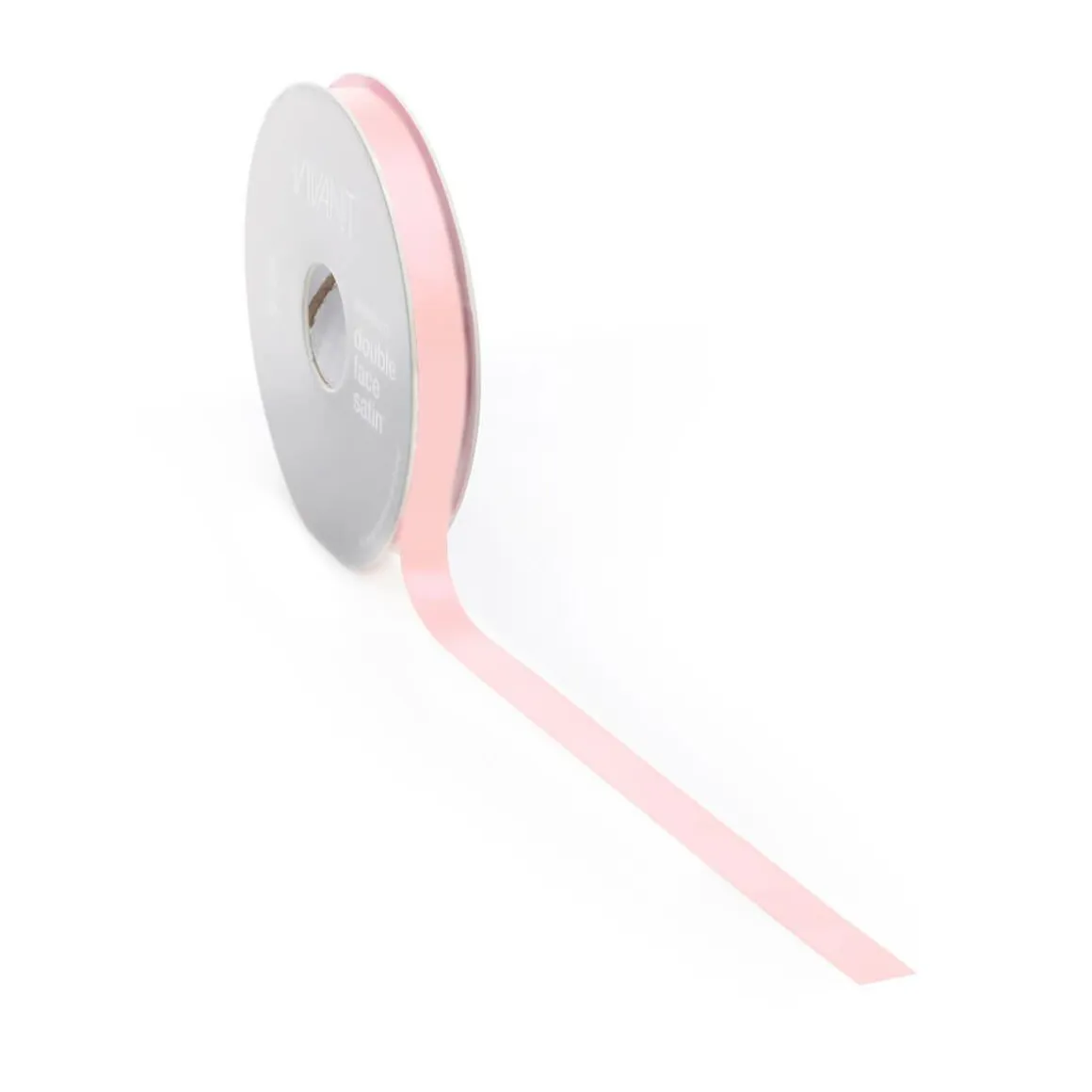 Cinta De Raso, 10 Mm X 25m Rosa