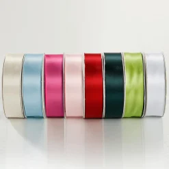Cinta De Raso, 25 Mm X 25m Verde Claro