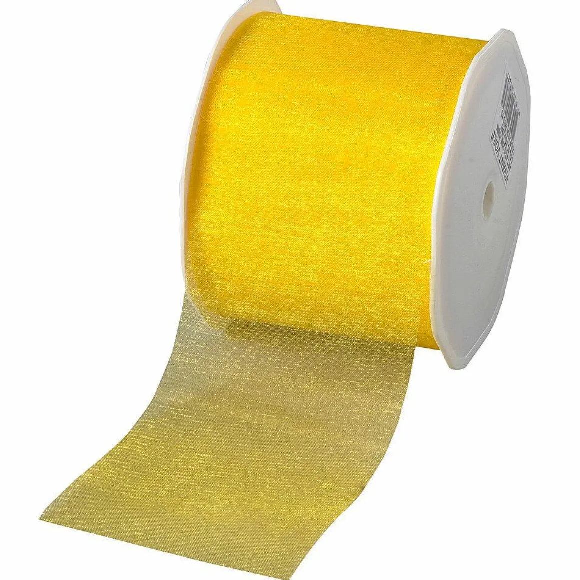 Cinta De Regalo De Gasa Amarillo 70 Mm De Anchura, 25 M