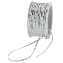 Cinta De Regalo Glamour 5 Mm X 50 M Plata